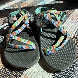 Chaco Size 1 Youth Little Kids Sandals Multicolor Adjustable Straps j180234